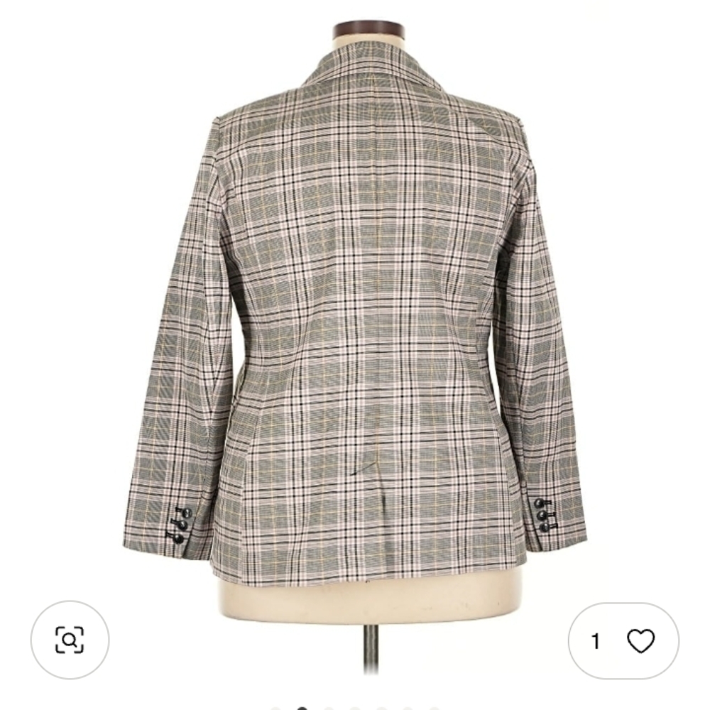 Lane Bryant Women's Classic Plaid Blazer - Picture 5 of 16